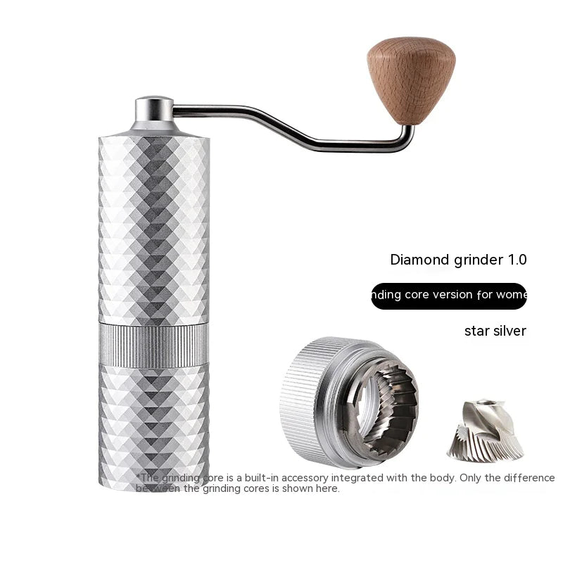 Handcrafted Elegance Meets Precision Grinding with Diamond Coffee Bean Grinder