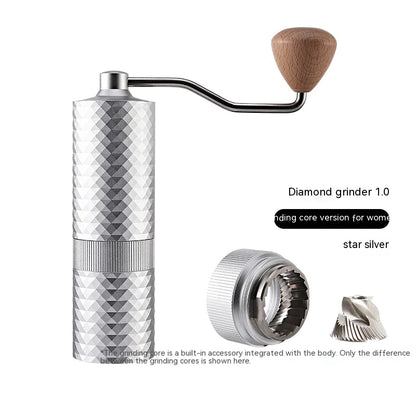 Handcrafted Elegance Meets Precision Grinding with Diamond Coffee Bean Grinder