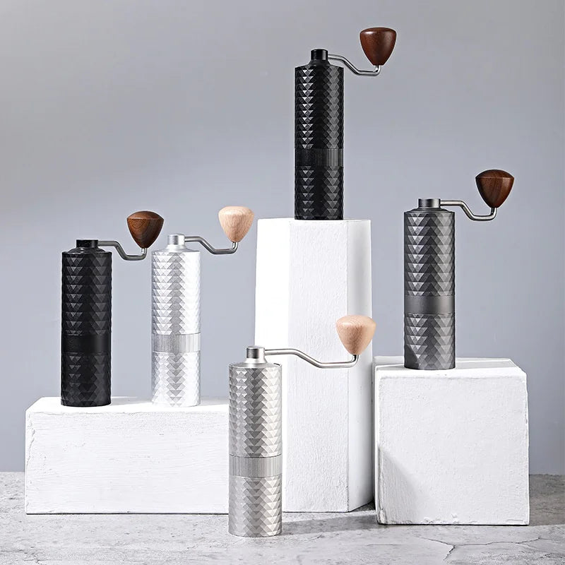 Handcrafted Elegance Meets Precision Grinding with Diamond Coffee Bean Grinder